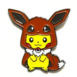 Pokemon Inspired Eevee Pikachu Enamel Pin Lapel Pin Fan Made Collectibe